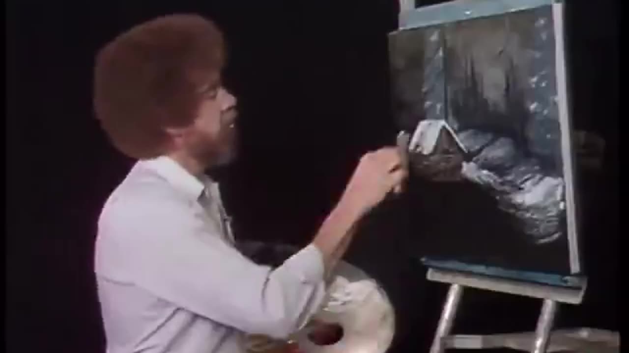 very true Bob Ross