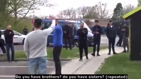 A Danish guy was confronted by a bunch of Pakistani migrants who were