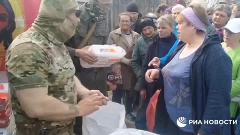 Humanitarian aid from Russia in the Izyumsky district of the Kharkiv region