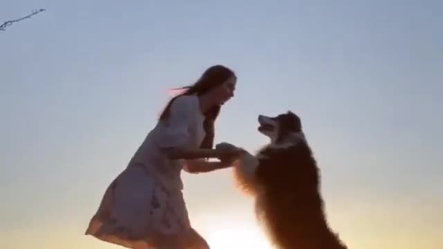 Girl and Dog have good memories