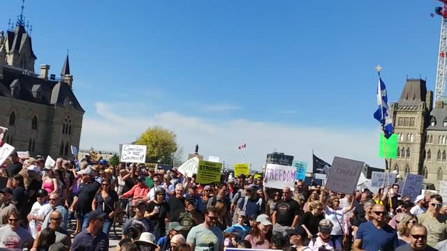 Thousands gather at Parliament Ottawa