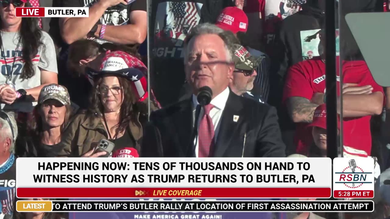 FULL SPEECH: Steve Witkoff Speaks at the Historic Trump Rally in Butler, PA - 10/5/24