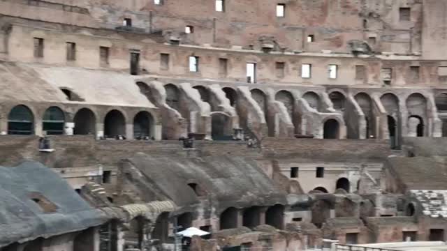 An inside look of the colosseum (one of the Wonders of the world)