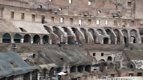 An inside look of the colosseum (one of the Wonders of the world)