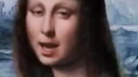 Mona Lisa singing 