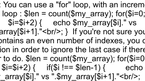 Loop through an array 100 values