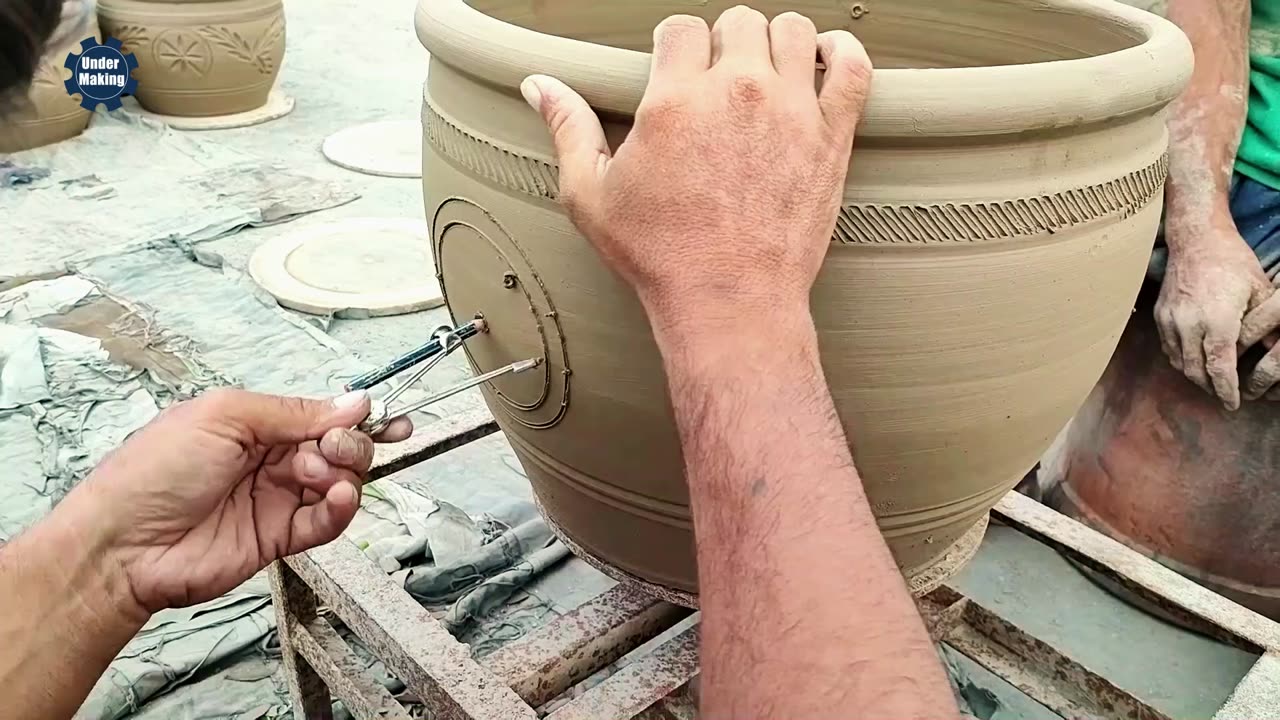 Clay Flower Pot Making Tutorial