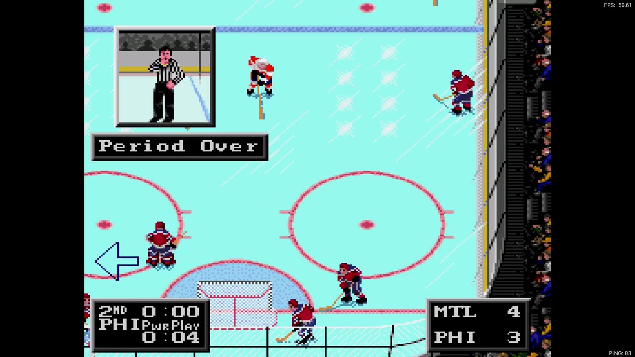 NHL '94 Sega Super Liga Game 29 - Len the Lengend (MON) at Hokkee (PHI)