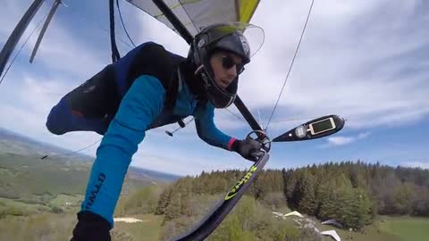 Flying human,😍🥰 paragliding, enjoying