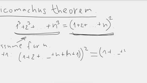 Nicomachus theorem