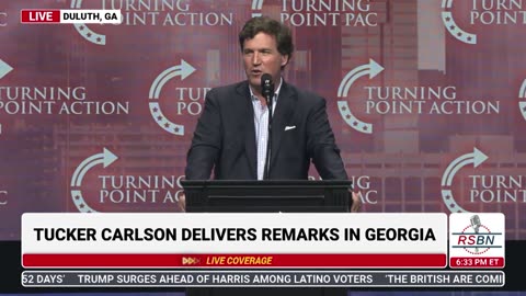 Tucker Carlson Turning Point Rally Duluth Georgia 10/23/24