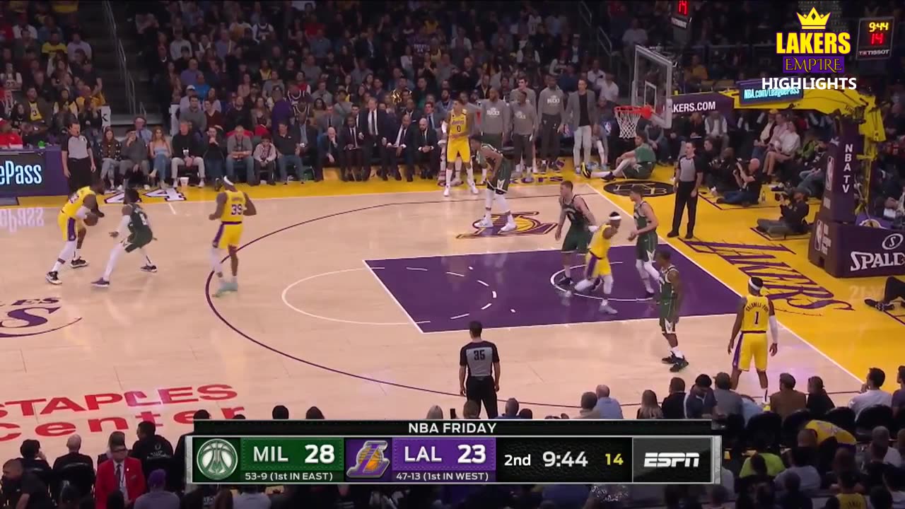 Throwback: 2020 Lakers Team Highlights vs Bucks | LBJ x AD Takeover