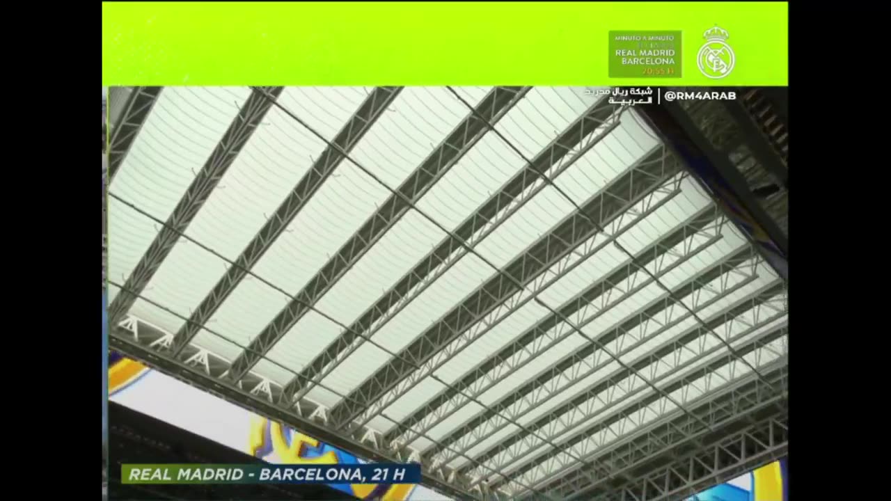 The roof of the Bernabeu has already been closed.