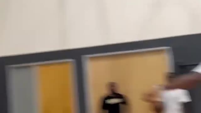Troy Brown Jr. with the QUICK snatch and 3