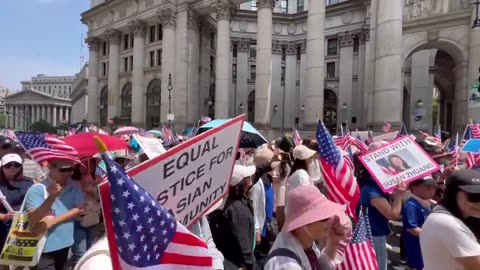 Thousands of Asian Americans Protest NYC Migrant Shelters Invading The Communities