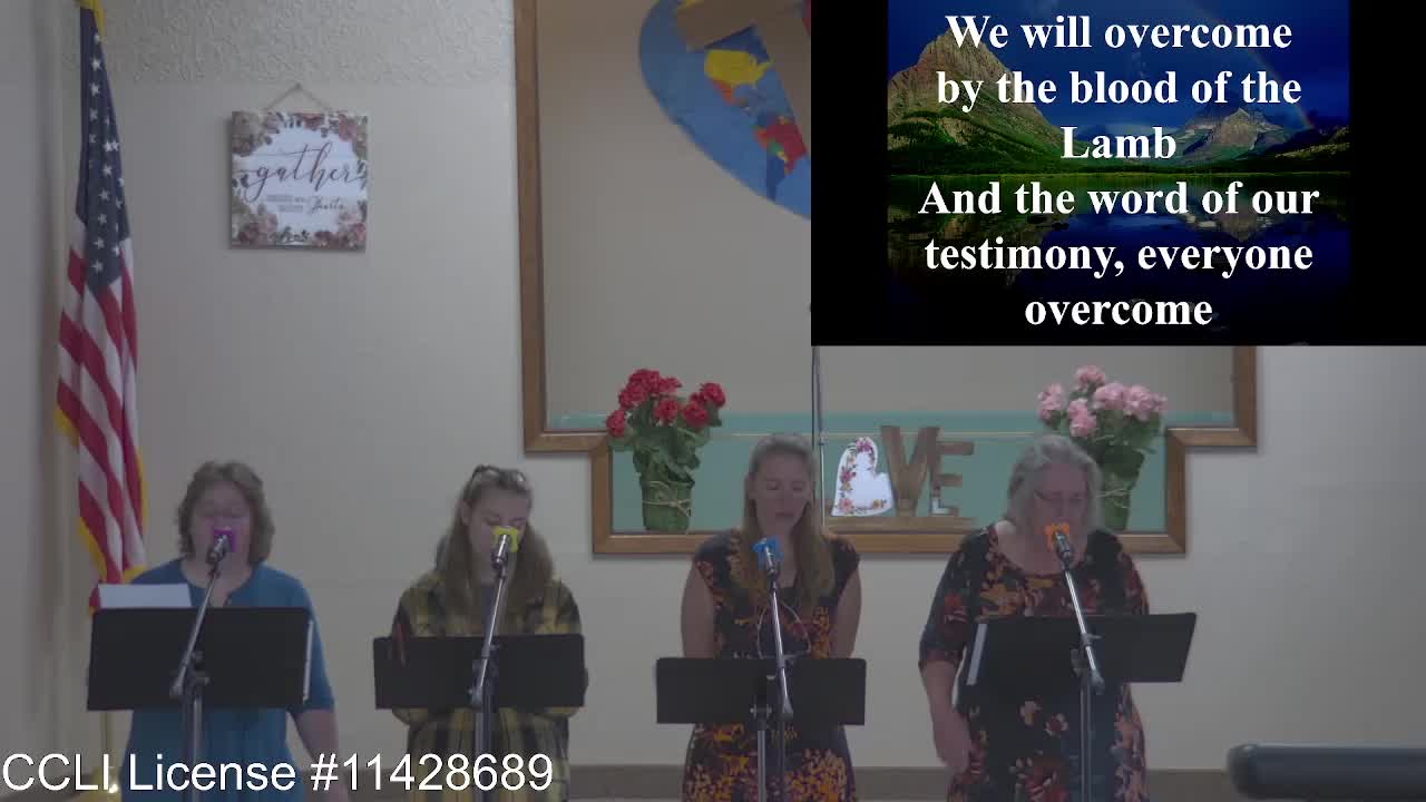 Moose Creek Baptist Church Sing “Overcome” During Service 8-21-2022