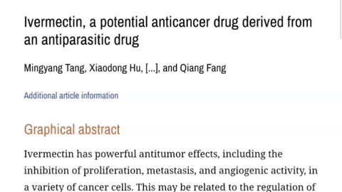 Guess who LIED about IVERMECTIN - Among Others, the NIH & the WHO