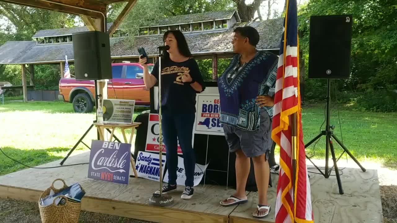 Ayesha Kreutz at Patriotic Appreciation Picnic It is time to take off the white gloves