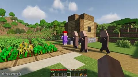 Villagers : The Movie - Daily Lives of Villagers (Minecraft)