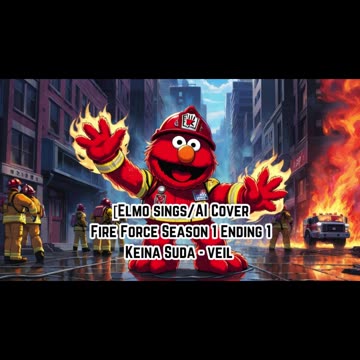 [Elmo sings/AI Cover] Fire Force Season 1 Ending 1 Keina Suda - veil