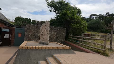 Sculpture Lolworth cove. GoPro