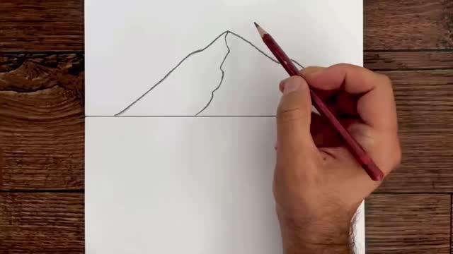 Draw The Edge And Corner Curve Of The Mountain