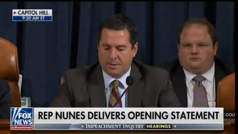 Rep. Nunes blasted Democrats and the liberal media in impeachment hearing