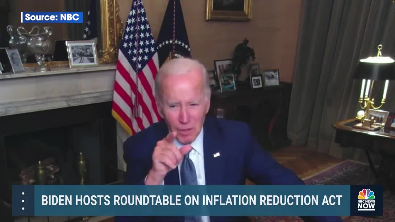 Robot Voice Biden Denies Inflation Caused by New Bill