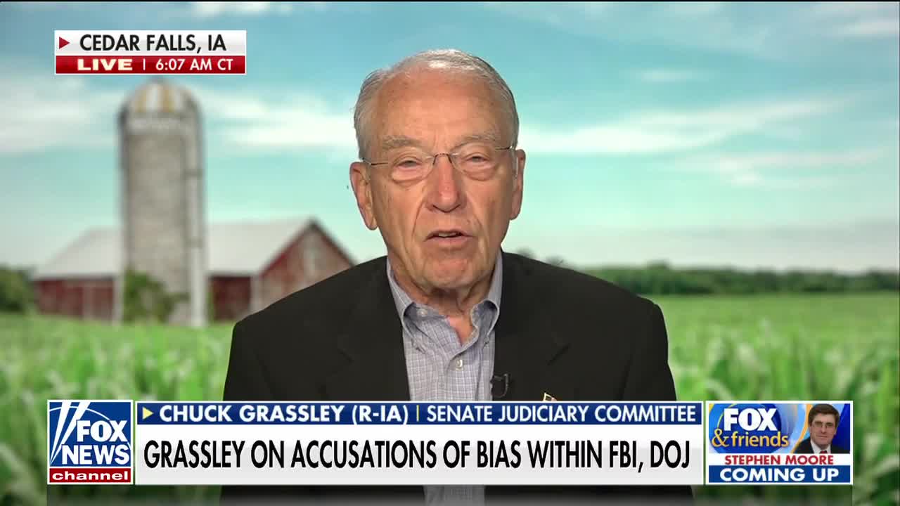 FBI director must do 'much more' to combat agency bias Sen. Chuck Grassley