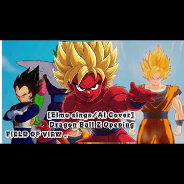 [Elmo sings/AI Cover] Dragon Ball GT Opening FIELD OF VIEW - DAN DAN Kokoro Hikarete ku