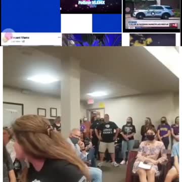 Angry parent at a school board meeting