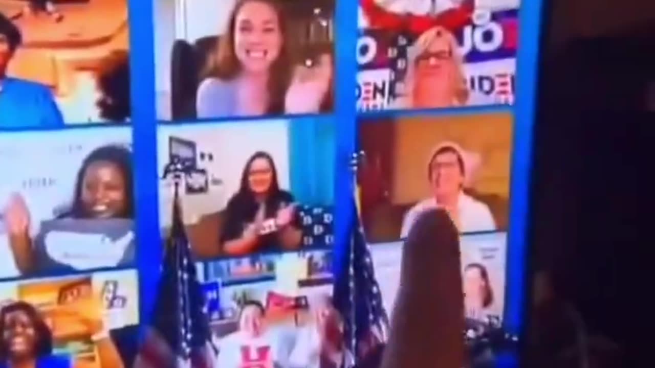 Fake news duplicates videos of Kamala Harris supporters to make her seem more popular!