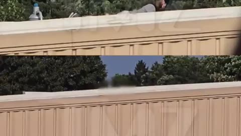 Footage of Donald Trumps Shooter Thomas Matthew Crooks opening fire
