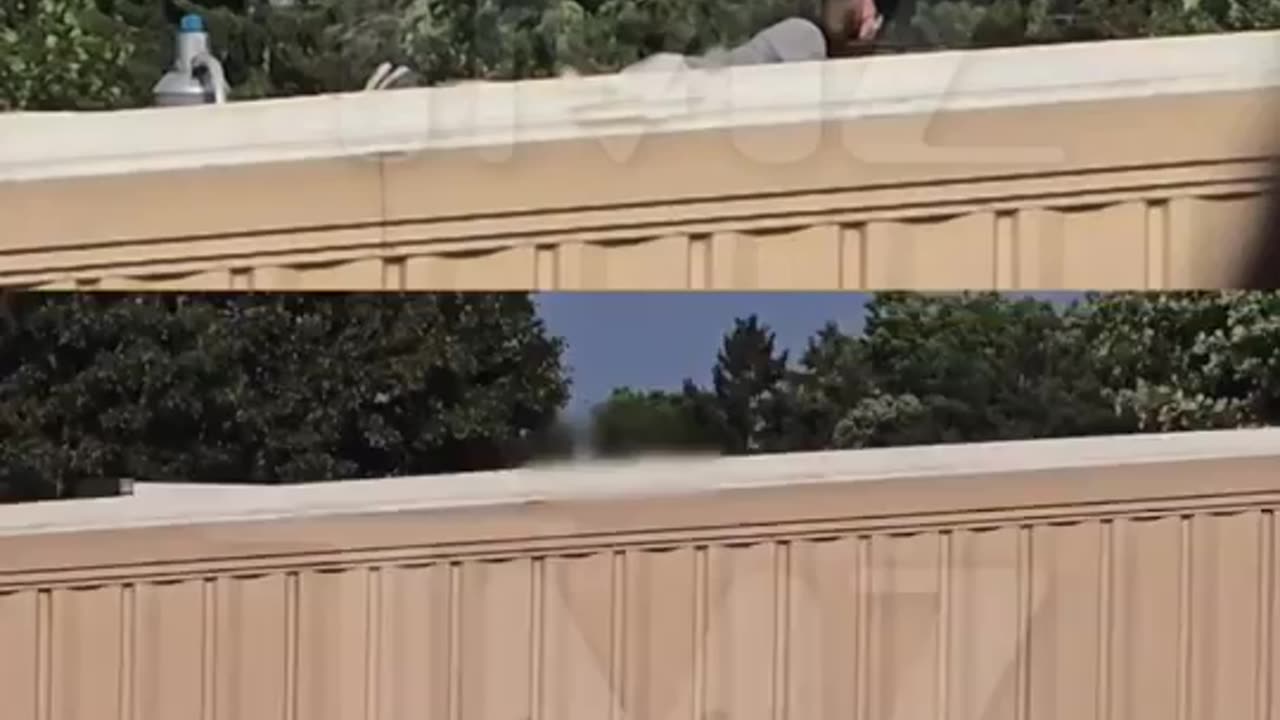 Footage of Donald Trumps Shooter Thomas Matthew Crooks opening fire