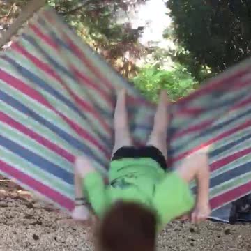 Teen Girl Takes Ride On Flying Hammock Until She Loses Control