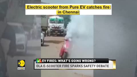 Ex vehicle catching fire in Russia government order