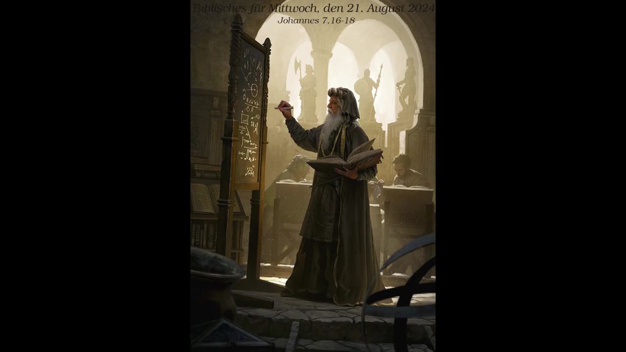 Biblisches für Mittwoch, den 21. August 2024 zu Johannes 7,16-18