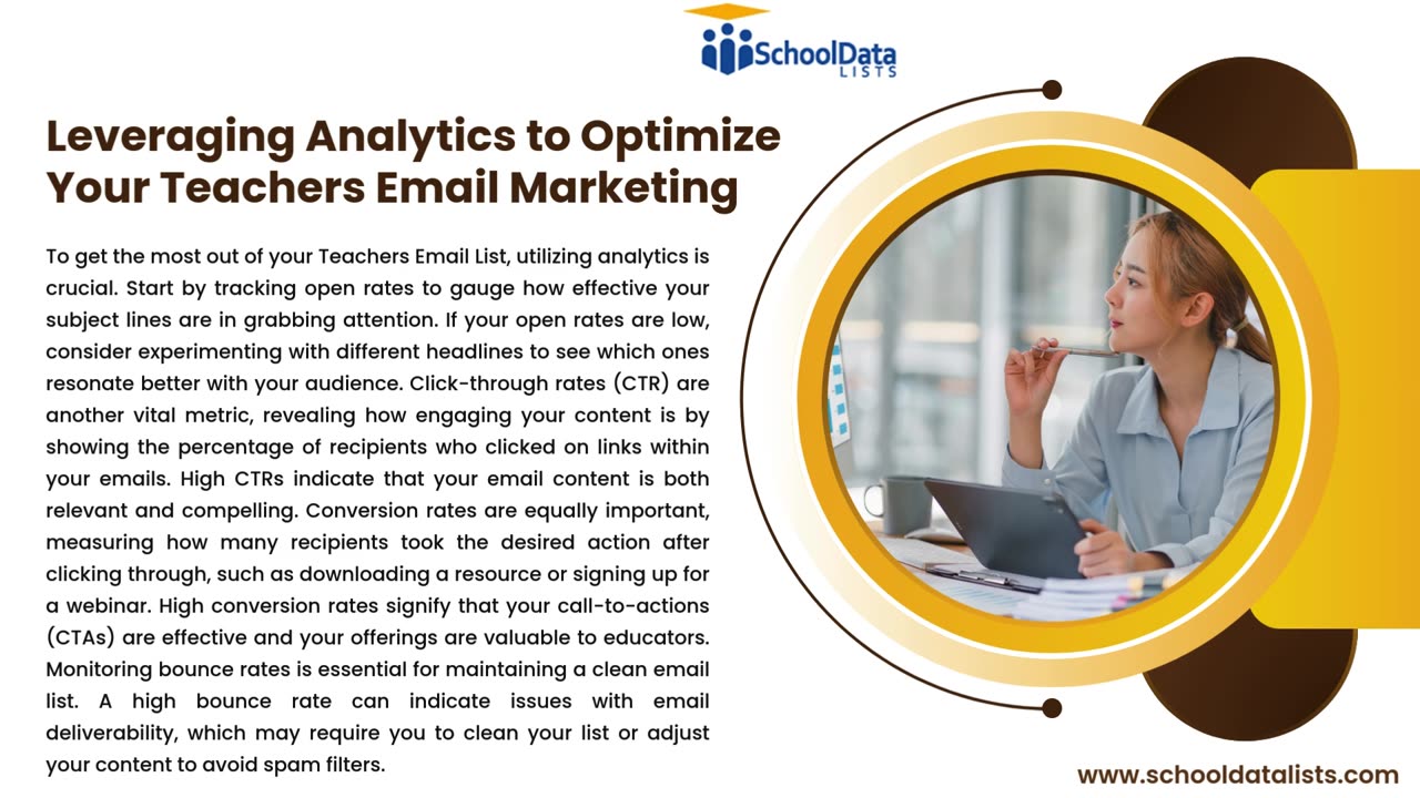 Boost Educational Marketing Success Using a Verified Teachers Email List