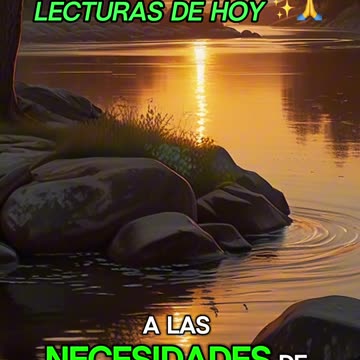 🙏✨Oración Inspirada en las Lecturas de Hoy ✨🙏