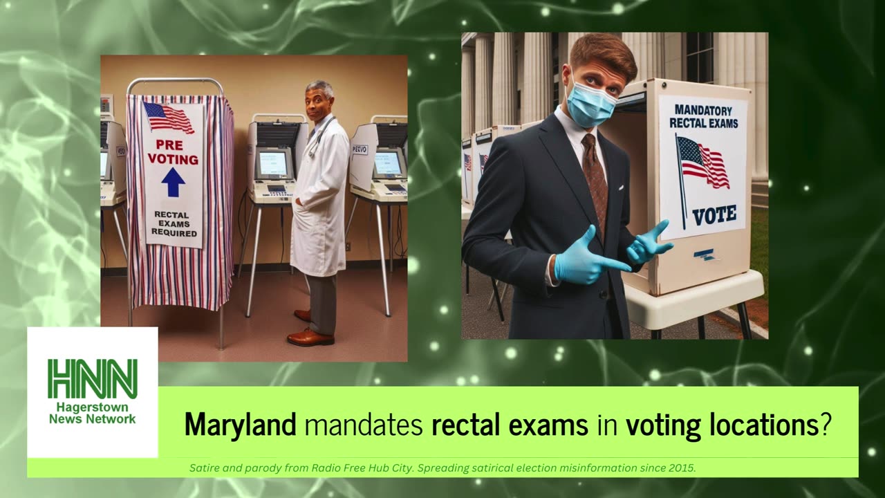 Maryland mandates rectal exams in voting locations?
