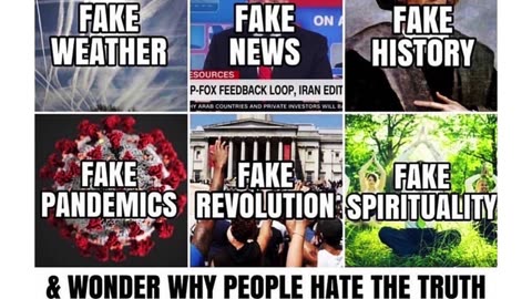 We Live In A World That's Made Up Of Fakes & Wonder Why People Hate The Truth