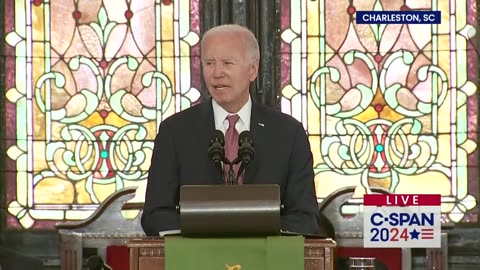 Biden Heckled During Speech in Charleston Church