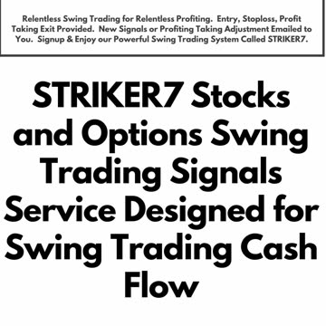 A LOT of Profit Potential with STRIKER7 Stock and Options Swing Trading Signals - Cheap Options -