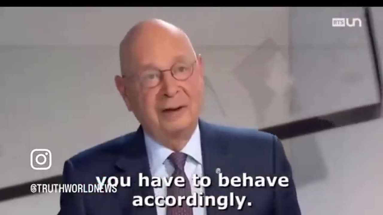 A Message from Klaus Schwab: You'll Have to Accept Us Spying on You...