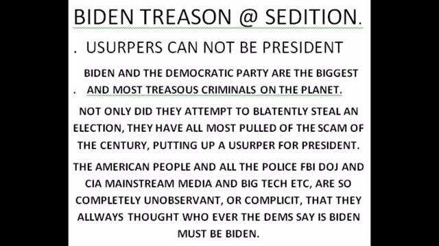 BIDEN TREASON @ SEDITION