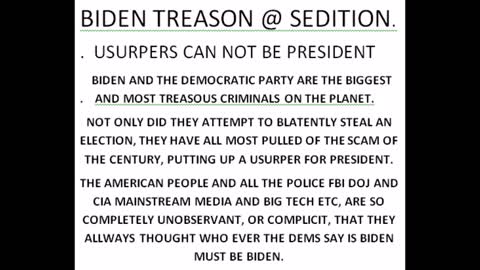 BIDEN TREASON @ SEDITION