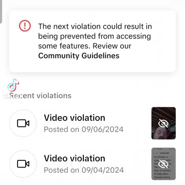 Tik tok violations record, where the two life bans go?