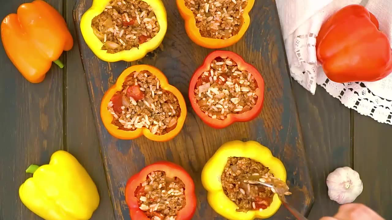 Air Fryer Stuffed Peppers