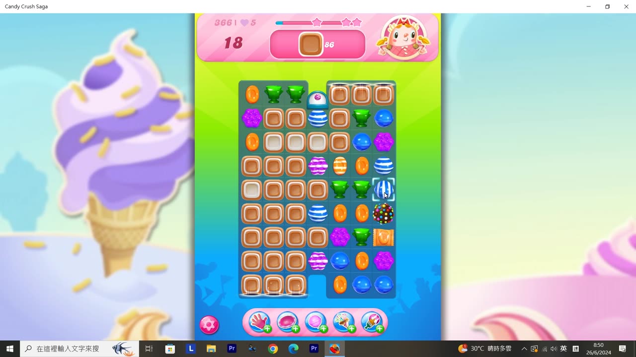 Candy Crush Saga Record (Level 366)