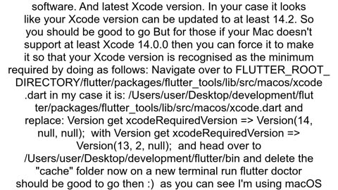 Flutter requires Xcode 14 or higher